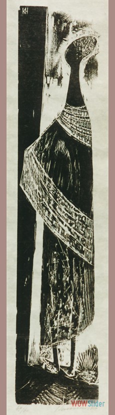 Frau mit Umschlagtuch 1959-60